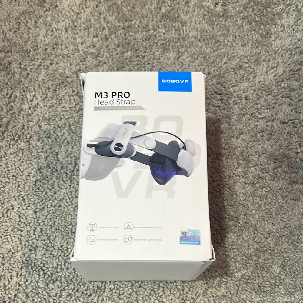 Oculus M3 PRO VR Head Strap - White and Blue